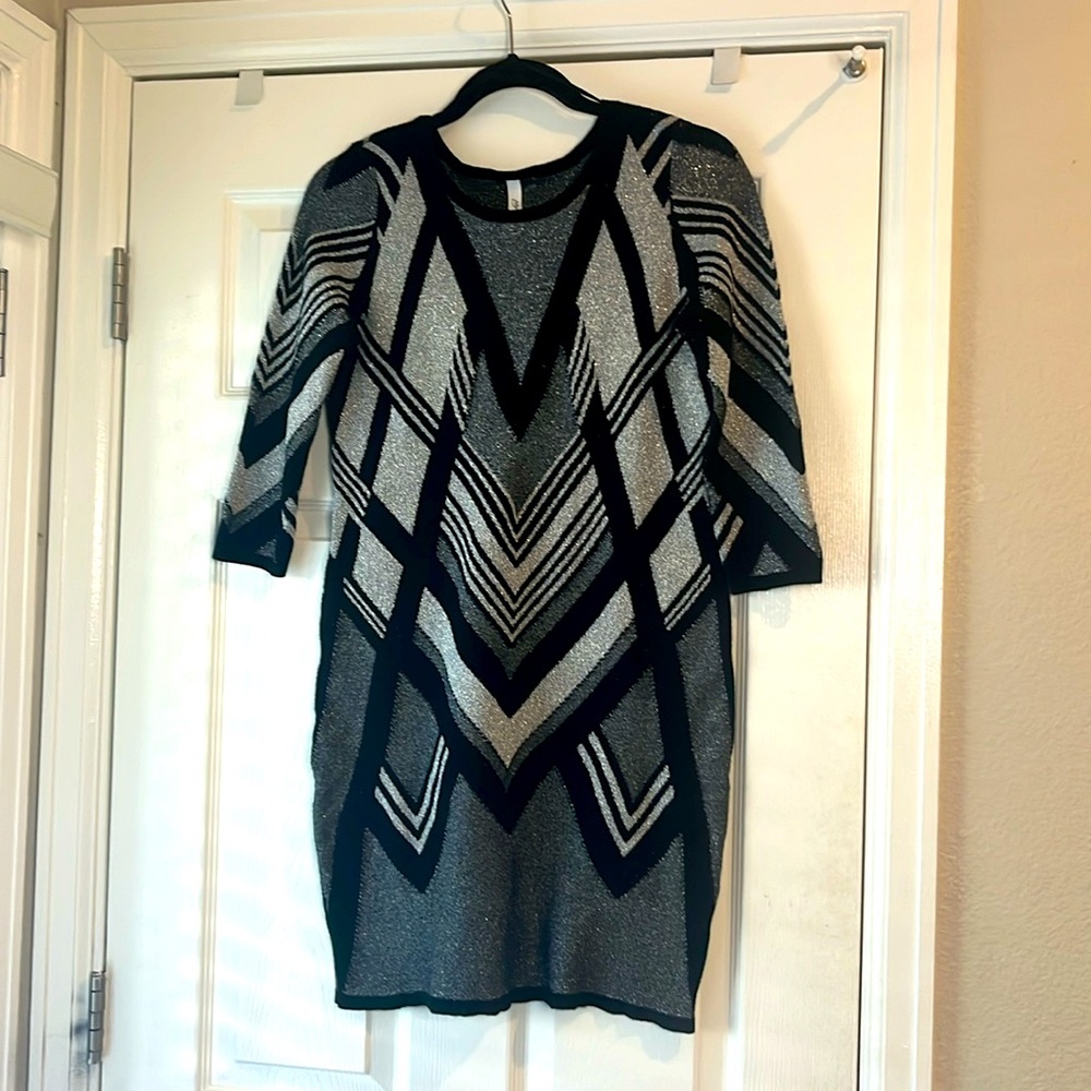 Sparkly fun sweater dress / tunic. Petite small. Like new!